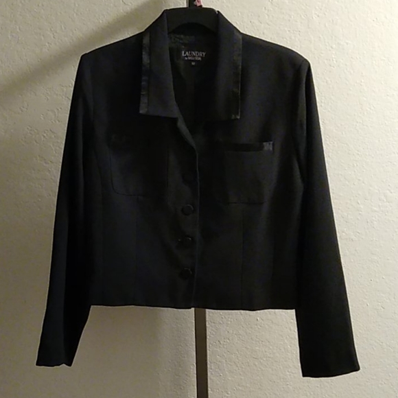 Laundry by Shelli Segal 12 Medium Black Jacket -- Final Price - Picture 4 of 7